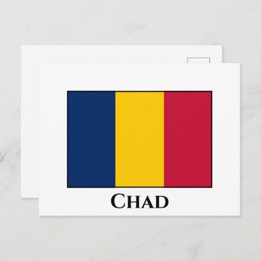Chad Flag Postkarte (Vorne/Hinten)