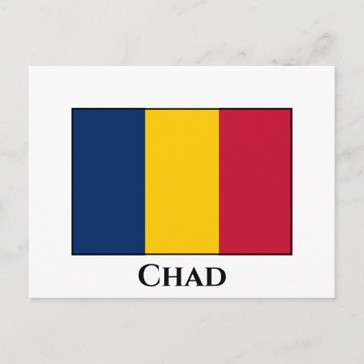 Chad Flag Postkarte (Vorderseite)