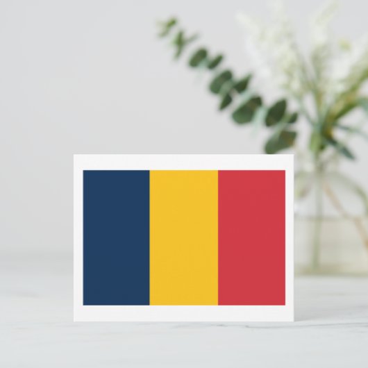 Chad Flag Postkarte (Stehend Vorderseite)
