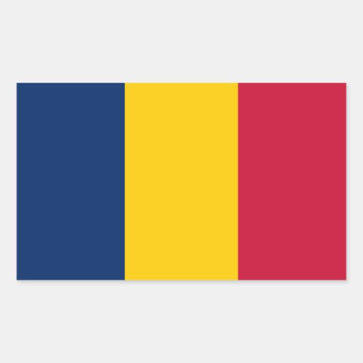Chad Flag Rechteckiger Aufkleber (Vorderseite)