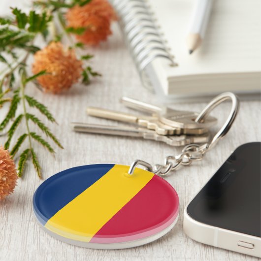 Chad Flag Schlüsselanhänger (Vorderseite rechts)