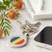 Chad Flag Schlüsselanhänger (Seite)