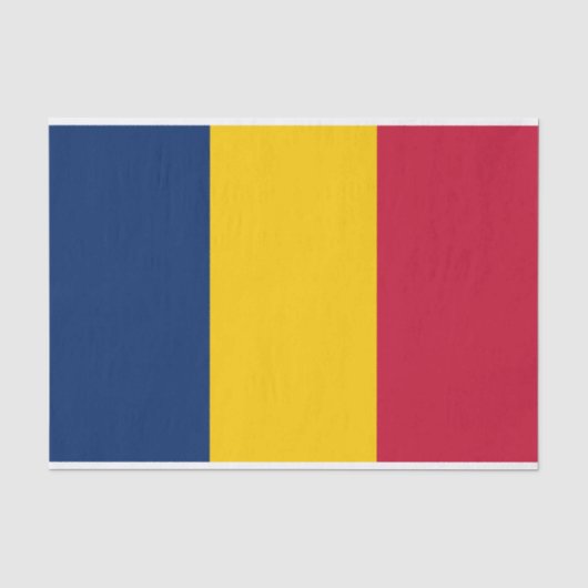 Chad Flag Seidenpapier (Vorderseite)