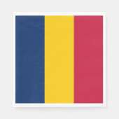 Chad Flag Serviette (Vorderseite)