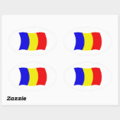 Chad Flag Sticker (Blatt)