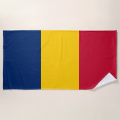 Chad Flag Strandtuch (Vorderseite)