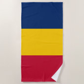 Chad Flag Strandtuch (Vorderseite)