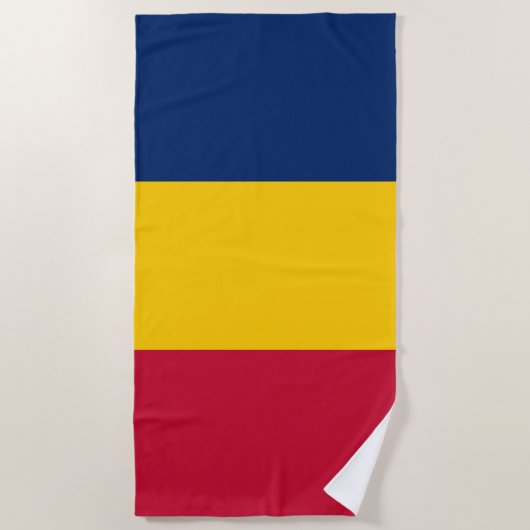 Chad Flag Strandtuch (Vorderseite)
