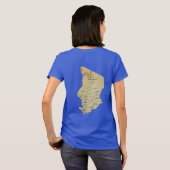 Chad Flag und Map dk T - Shirt (Schwarz voll)