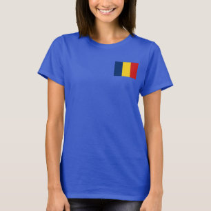 Chad Flag und Map dk T - Shirt