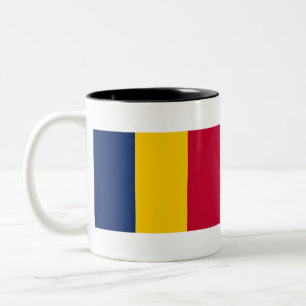 Chad Flag Zweifarbige Tasse