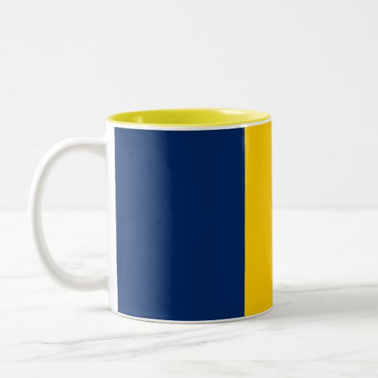 Chad Flag Zweifarbige Tasse (Links)
