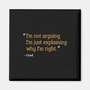 Chad Gift Zitat Funny Geburtstag Personalisierter Magnet