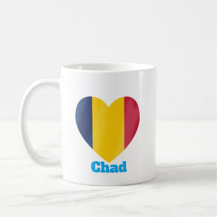 Chad Herz Flag Kaffeetasse