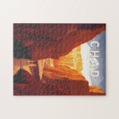 Chad Illustration Travel Art Vintage Puzzle (Horizontal)