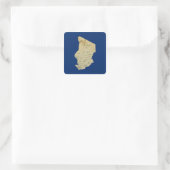 Chad Map Sticker (Tasche)