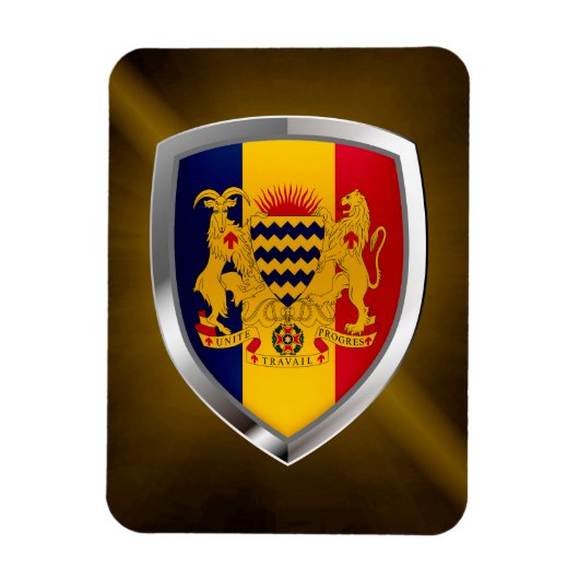 Chad Mettalic Emblem Magnet (Vertikal)