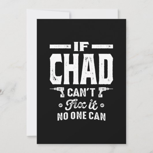 Chad Personalisiert Name Birthday Einladung (Vorderseite)