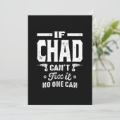 Chad Personalisiert Name Birthday Einladung (Stehend Vorderseite)
