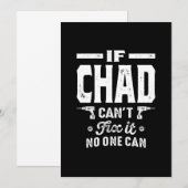 Chad Personalisiert Name Birthday Einladung (Vorne/Hinten)
