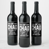 Chad Personalisiert Name Birthday Weinetikett (Flaschen)