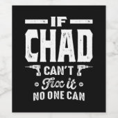Chad Personalisiert Name Birthday Weinetikett (Einzelnes Label)