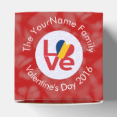 Chad Red LIEBE Flag Personalisiert Geschenkschachtel (Oben)
