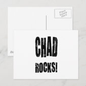 Chad Rocks! Postkarte (Vorne/Hinten)
