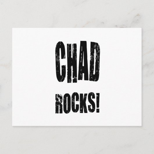 Chad Rocks! Postkarte (Vorderseite)