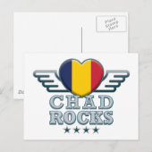 Chad Rocks v2 Postkarte (Vorne/Hinten)