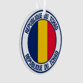 Chad Round Emblem Ornament (Vorderseite)