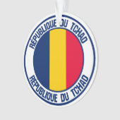 Chad Round Emblem Ornament (Vorderseite)