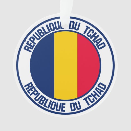 Chad Round Emblem Ornament (Vorderseite)