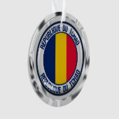 Chad Round Emblem Ornament (Vorderseite)