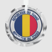 Chad Round Emblem Ornament (Rückseite)