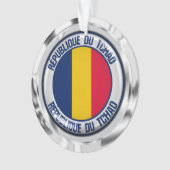 Chad Round Emblem Ornament (Vorderseite)