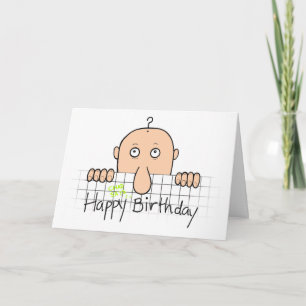 Chad Says Wot No Wrinkles Birthday Card Karte