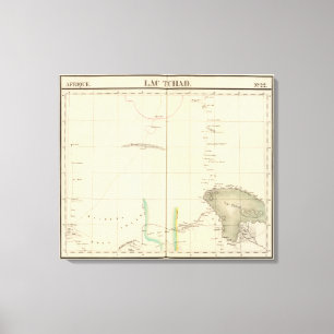 Chad See-Region, Afrika Leinwanddruck