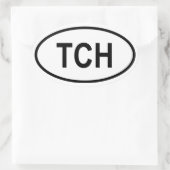 Chad "TCH" Ovaler Aufkleber (Tasche)