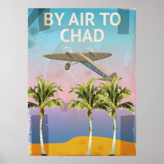 Chad Vintage Travel Poster (Vorne)