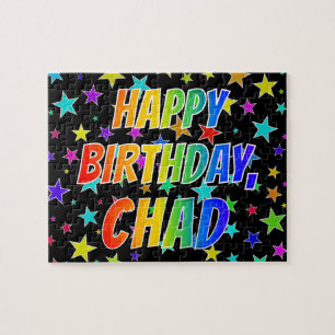 "CHAD" Vorname, Spaß "GLÜCKLICHER BIRTHTAG" Puzzle