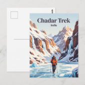 Chadar Trek Indien Postkarte (Vorne/Hinten)
