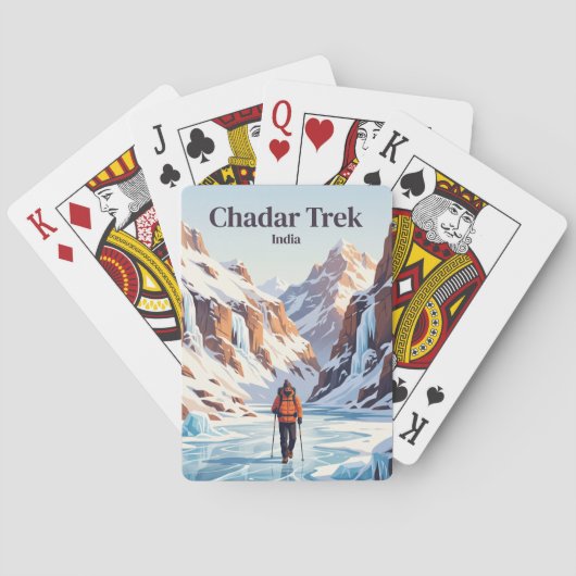 Chadar Trek Indien Spielkarten (Rückseite)