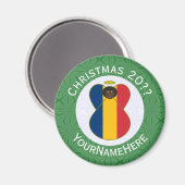 Chadian Angel Christmas Flag Personalisiert Magnet (Vorderseite/Rückseite)