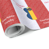 Chadian Angel in Flag Geschenkpapier (Rolleneckpunkt)