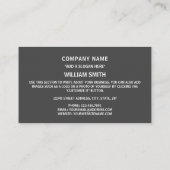 Chadian Flag, Flagge des Tschad Visitenkarte (Rückseite)