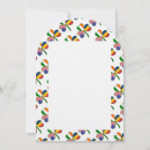 Chadian Irish USA Kleeblatt Family Wiedersehen Einladung (Rückseite)