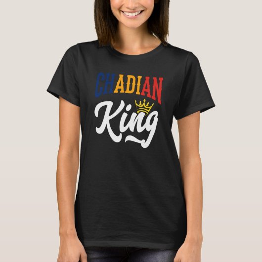 Chadian King Chad Chadian Chad Flag T-Shirt (Vorderseite)
