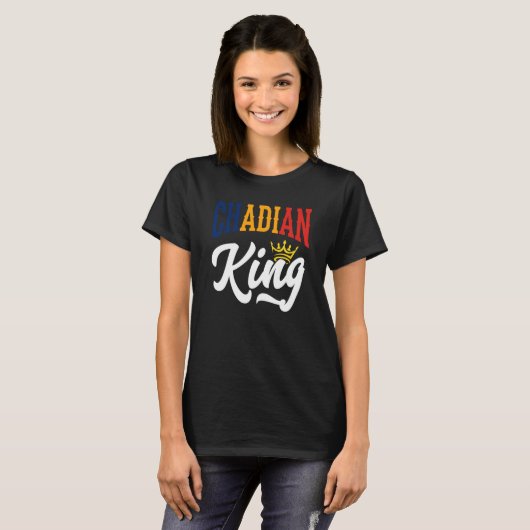 Chadian King Chad Chadian Chad Flag T-Shirt (Vorne ganz)