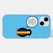 Chadian Talking Frau Penguin Personalisiert Case-Mate iPhone Hülle (Rückseite (Horizontal))